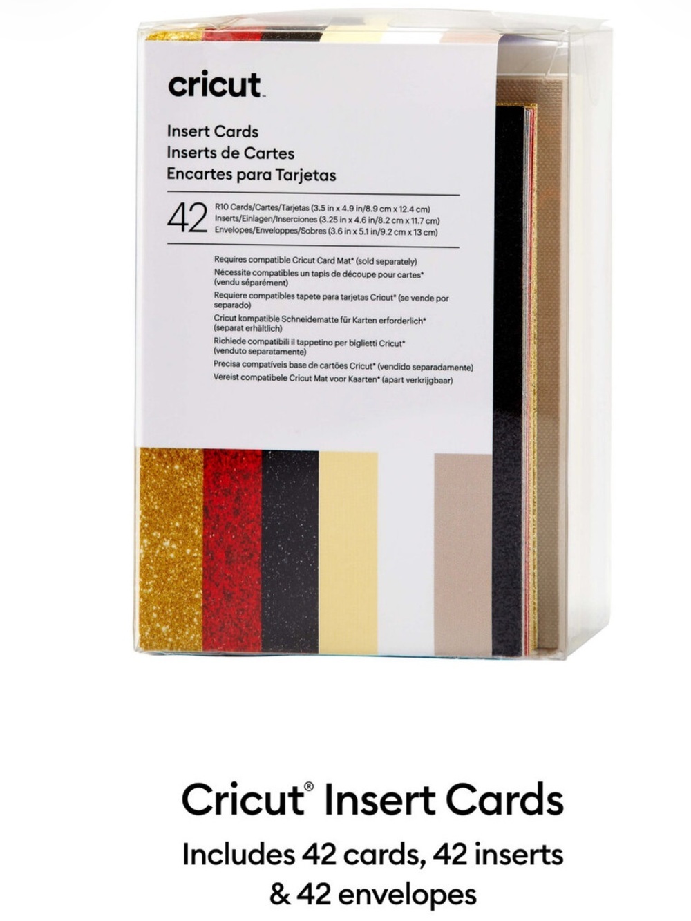 Cricut Insert Cards Glitz & Glam Sampler R10 42 Count 2009466 New Sealed